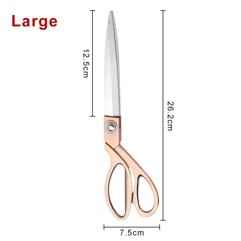 alloy stainless steel large scissors pointed point household  multi-functional office tailor's manual adult scissors - AliExpress