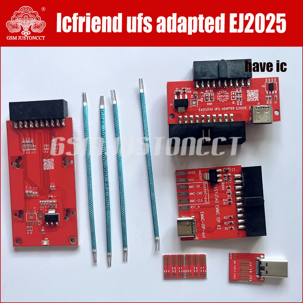 Icfriend ufs에는 ic 어댑터와 easy jtag plus box 호스트용 Emmc isp k2가 있습니다.