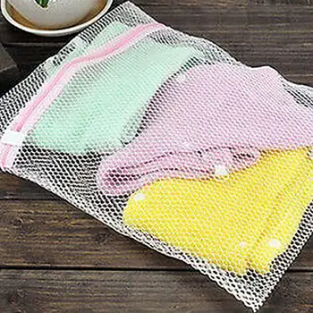 New Washing Machine Laundry Bag Bra Underwear Clothes Mesh Net Storage Zipper Pouch