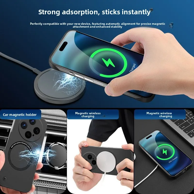 Ultra Thin Frameless Magnetic Shockproof Fashion Color Case - Enhanced Protection Cover