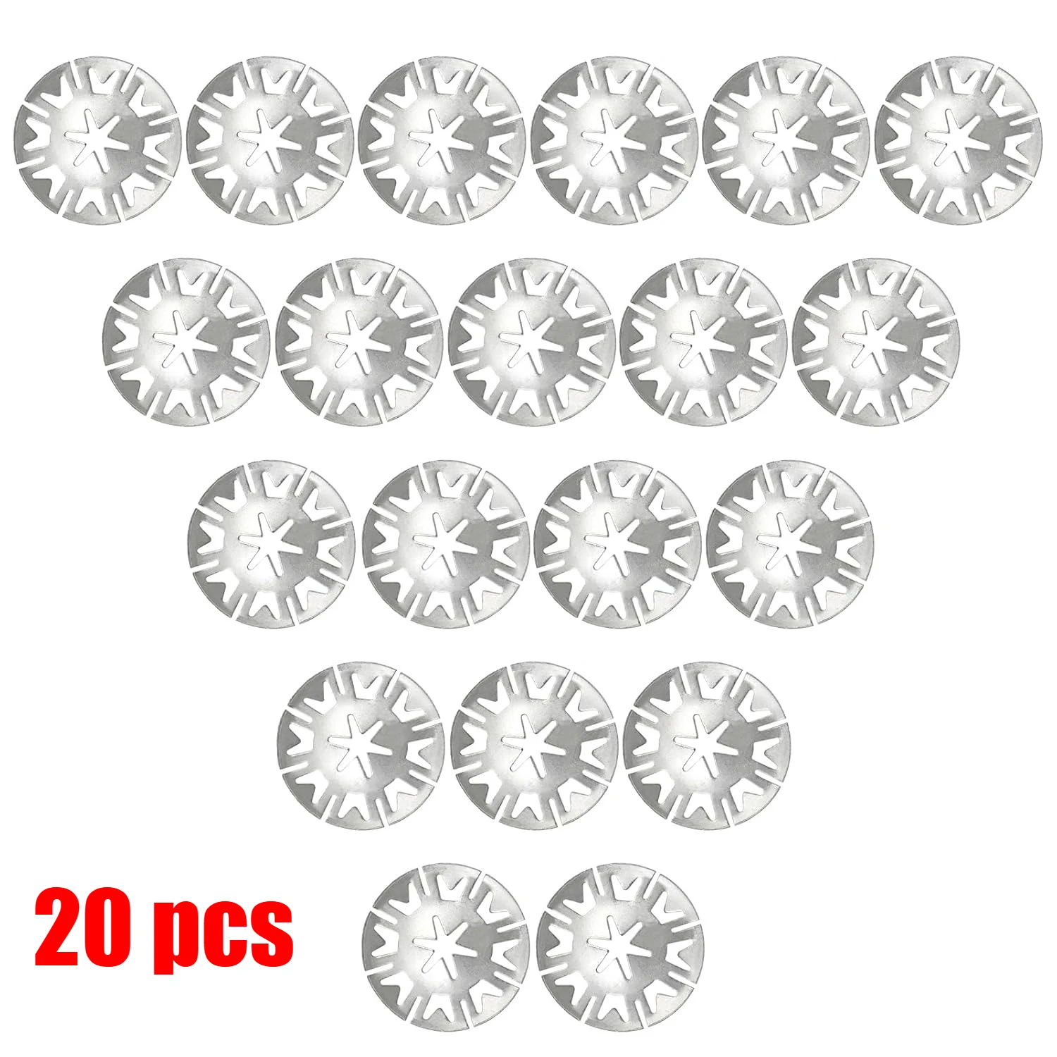 Heat Shield Clips 20 Pcs Metal Locking Star Washers Underbody Fasteners For Audi VW 30mm