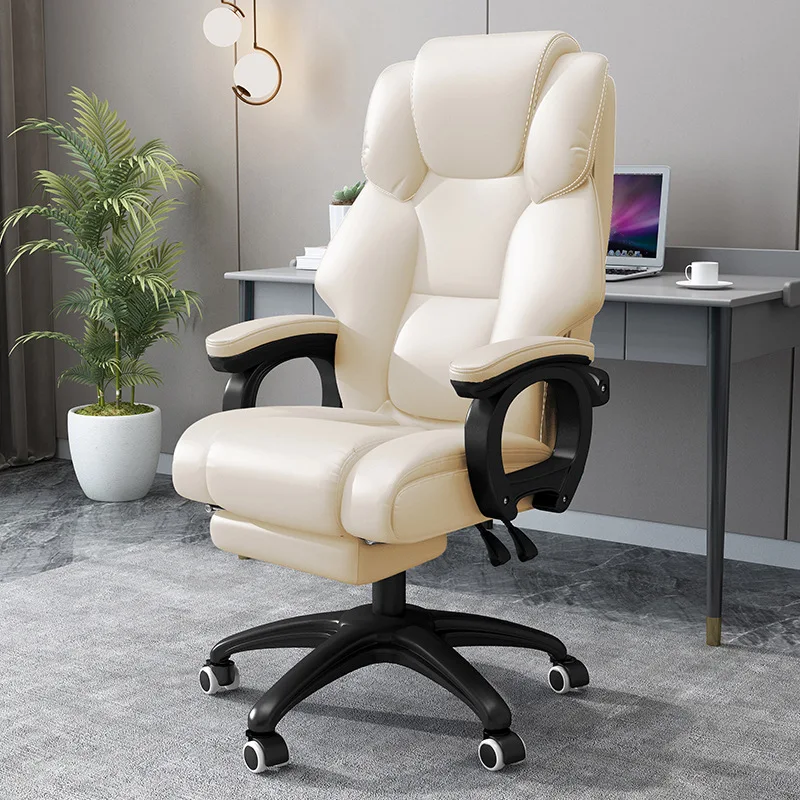 Oversized Office Chair Boss Conference Wheels Lumbar Mobile Executive Leather Ergonomic Chairs Comfort Muebles Luxury Furniture