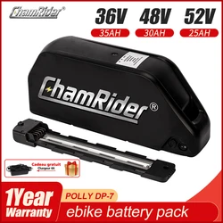 Original 48V Electric Battery 52V Ebike Battery Polly Downtube Chamrider BMS 350W 500W 750W 1000W 18650 Cell BBS02 BBS03 BBSHD