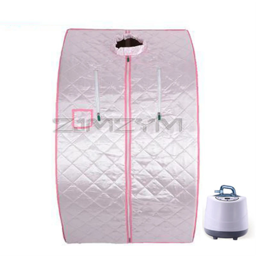 Portable Folding Steam Sauna SPA Room Tent Box with Steamer One Person Weight Loss Full Body Slimming 4