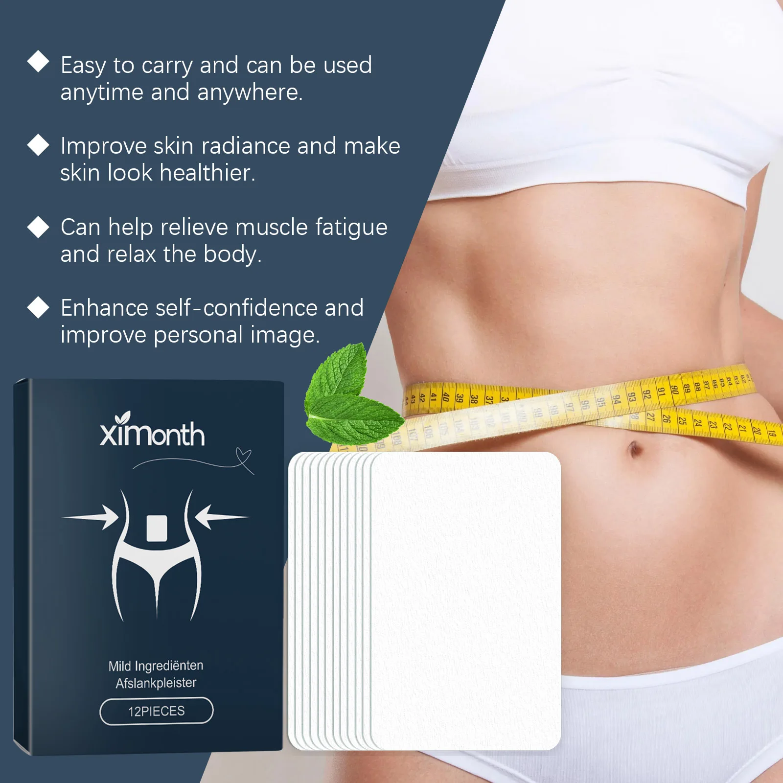 Slimming Patch Lose Weight Detox Belly Waist Fat Burner Anti Cellulite Promote Metabolism Thin Thigh Arm Body Firming Relax Care