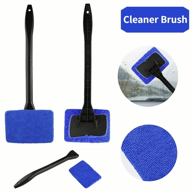 Escobilla de limpiaparabrisas – Kit de lavado de ventanas con mango largo –  Herramienta de limpieza de ventanas ajustable – Escobilla fuerte