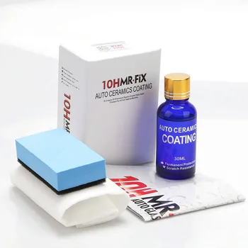 MR-FIX 10H 자동 나노 결정질 코팅 세라믹 초소수성 유리, 30mL 액체 무기 실리콘 수지 폴리옥산 유지