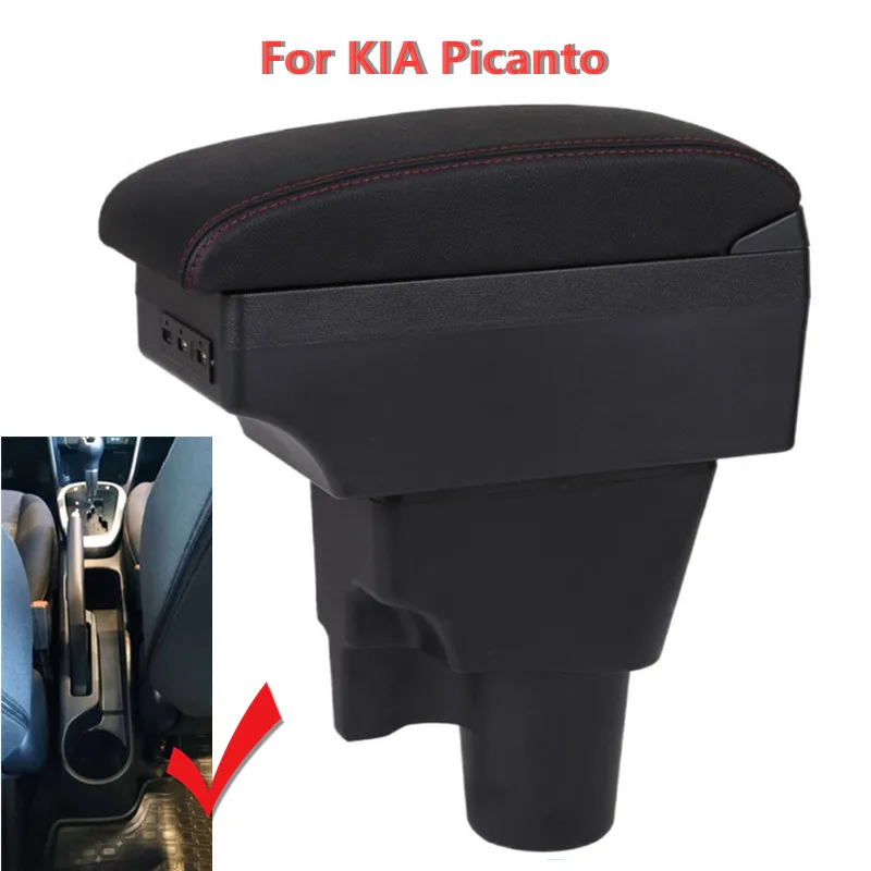 CarArmrestBoxforKIAPicantoCentralStoreContentBoxwithCup