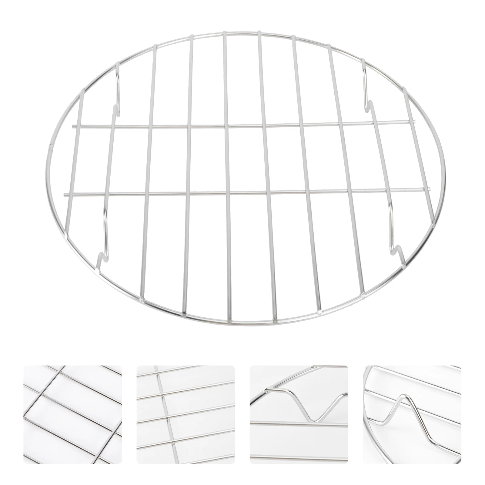 

Sherchpry Gas Grill Round Baking Rack Stainless Steel Cooling Cooking Racks Steamer Pizza Oven Fryer Canning