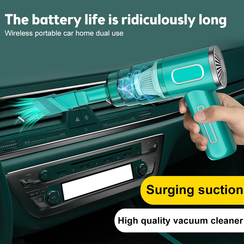 29000Pa Car Wireless Vacuum Cleaner 120W Blowable Cordless Home Appliance Vacuum Home & Car Dual Use Mini Vacuum Cleaner 2