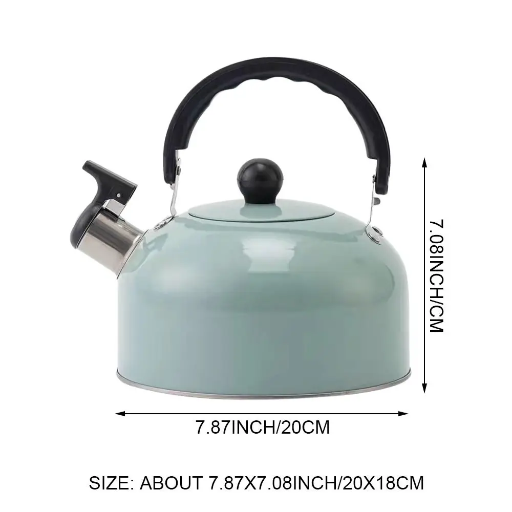 3L Whistle Kettle Electroplated Bronze Handle Whistle Coffee Tea Kettle Universal Gas Induction Cooker Kitchen Water whistling teapot