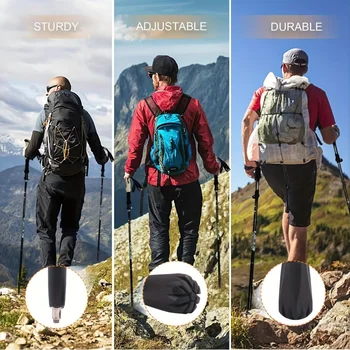 Foldable lightweight hiking poles for men and women 2