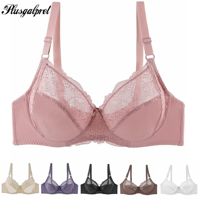 IQYU Beenkleding Leuke Warme Kleding Vrouwen Volledige Cup Print Dunne Ondergoed Plus Size Front Button Draadloze Sport Kanten BH Borst Cover Grote BH Push-up, C, 38