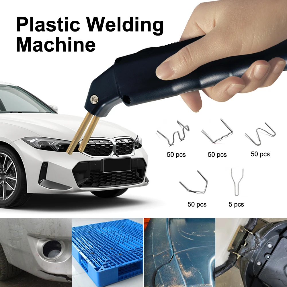 

Hot Stapler Plastic Welder Kit With 205Pcs Hot Staple 65W 220V Thermal Stapler Plastic Repair For Car Bumper Plastic Product DIY