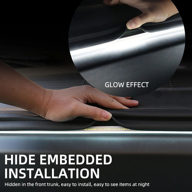 Ambient Front Trunk Light Strip - Easy Install, Waterproof, Flexible Auto Lighting 12V