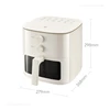 Xiaomi Mijia Smart Air Fryer N1 5L, Flip-free Cooking, 5L Large Capacity,Transparent Window, Chicken Fry Machine 220V CN Version 6