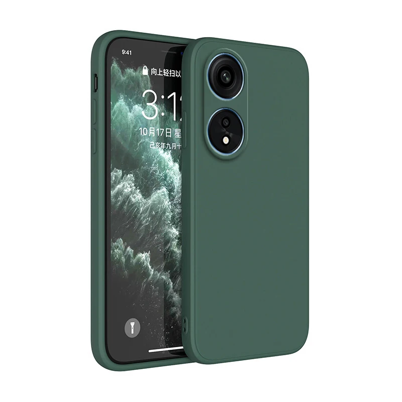 Sleek Square Matte Silicone Protective Phone Case