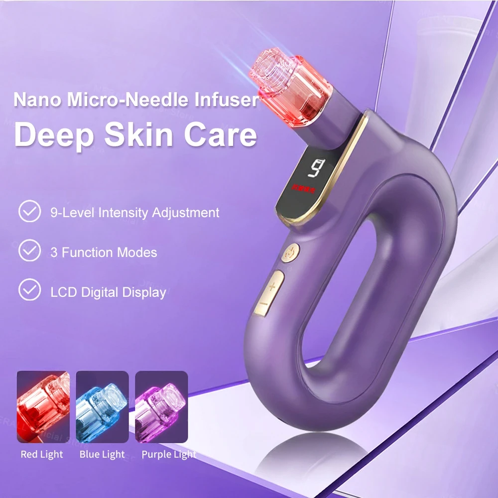 Nano Face Steamer Moisturizing Beauty Face Skin Care Electric Face Massage Red Light Skin Mouisture Tightening Facial SPA 2