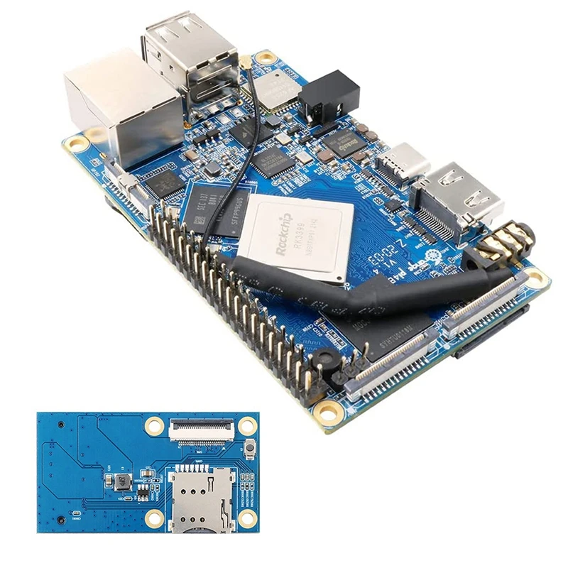   4B   + Ȯ  Rockchip RK3399 4GB + 16GB EMMC, NPU SPR2801S, ȵ̵ 