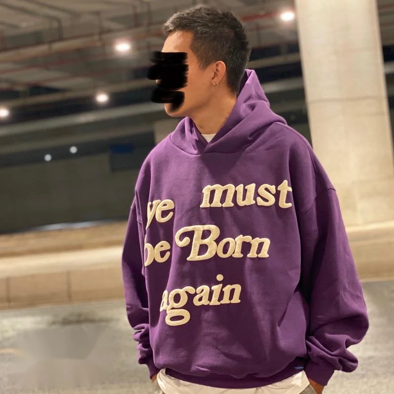 2022 Print Tag CPFM.XYZ Hoodie Men Women 3D Foam Logo 1:1 Ye Must Be Born Again Hoodie Heavy Fabric Kanye West Sweatshirts_voghion.com