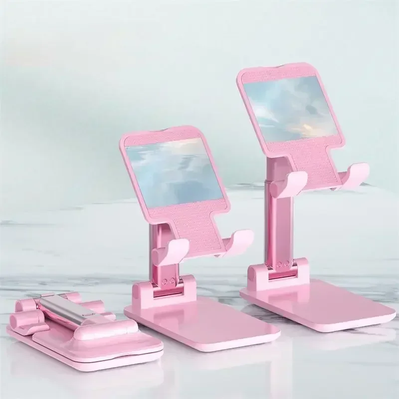 Foldable Telescopic Phone Holder - Portable and Adjustable Stand