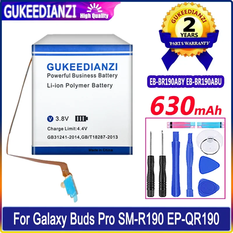 Gukeedianzi Batteria Eb-Br190Aby Eb-Br190Abu 630Mah Per Samsung Galaxy Buds Pro Sm-R190 Ep-Qr190 Auricolare Batteria