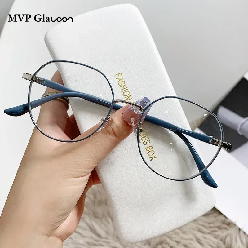 Eyeglasses Frames Eyeglass Frames Glasses Ins Metal Round Decor Round Glasses Women Anti Blue Light Computer Black Metal Spectacle Frame 0 Diopter