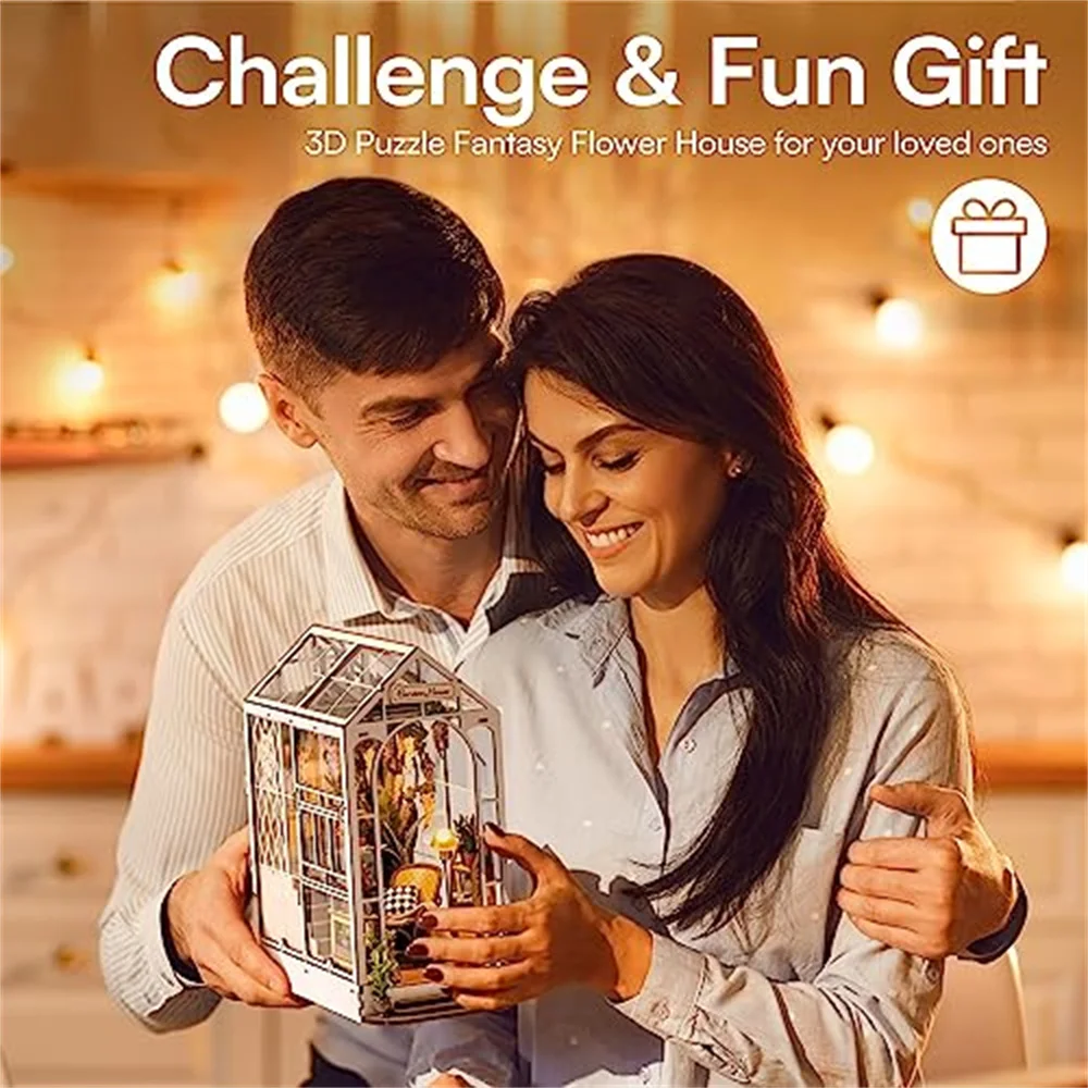 Robotime Rolife 북 누크 키트, DIY 미니어처 인형 집 키트, 3D 나무 퍼즐, 북엔드 북 북, 어린이용 TGB06