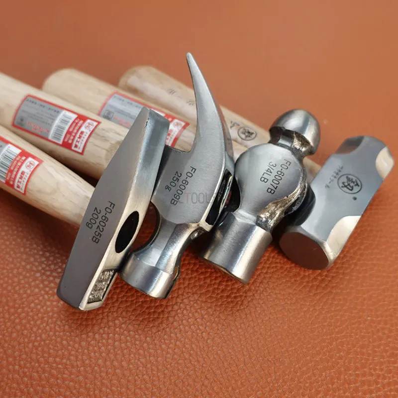 Mini Hammer Manual Tools Multitool Hammer 1Pc 165/170mm Multifunction Mini Hammer Solid Wood Short Handle High Carbon Steel Small Manual Hardware Tool
