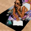 Emilia Mernes Singer Microfiber Blanket Quick Drying Beach Towels Oversized Printing Super Absorbent Pool Towel Blanket 2