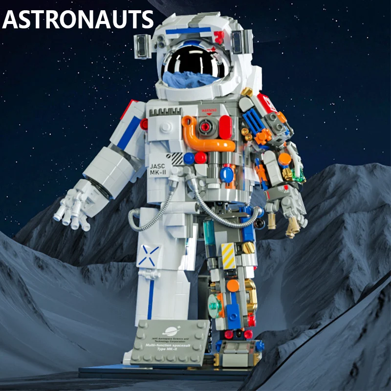 

MOC Spaceman Astronaut Model Modular Building Block DIY Mechanical Exploring Astronaut Adventure Brick Toys Children Gift