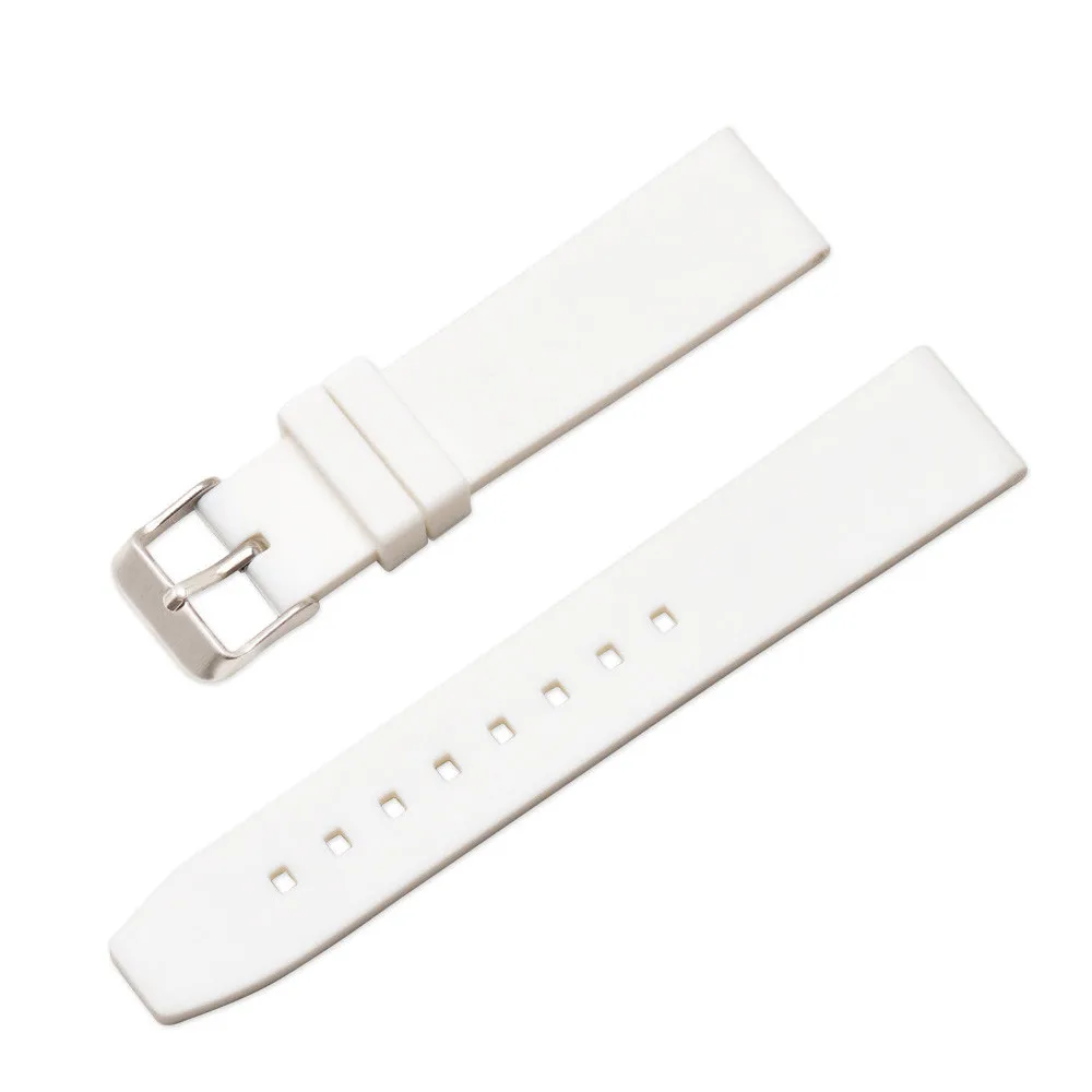 Silicone Sport Waterproof Watch Band - Soft Rubber Wrist Strap Bracelet Accessories