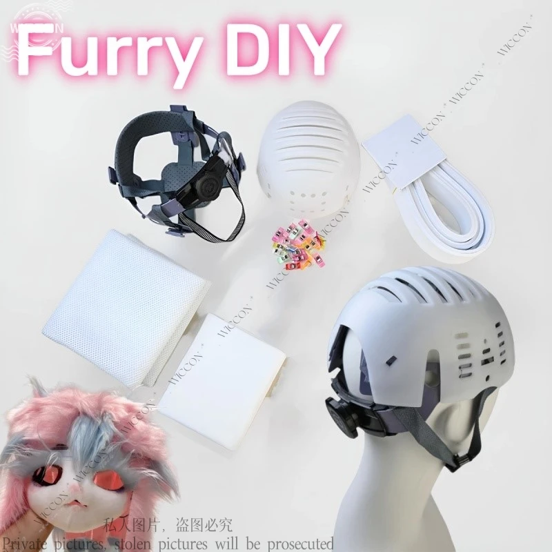 Cosplay Costumes cosplay costumes kigurumi pajamas Fursuit Kigurumi Skull Headwear Cosplay Furry Costume DIY Accessories Cosplay Accessories Foam Animal Kig Head Base Fursuit