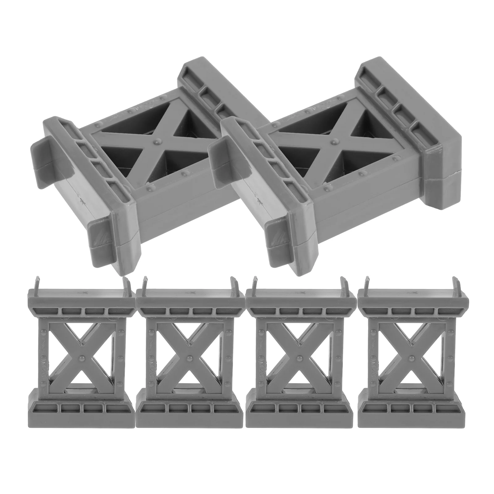 Train Pier Wooden Bridge Support Track Supports Railway Accessories Child Toy Risers