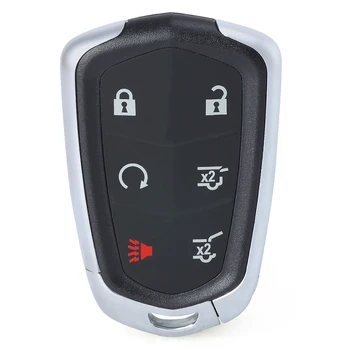 Keyforkess 315MHz/ 433MHz HYQ2EB/ HYQ2AB chiave remota intelligente senza chiave 5 1 6 pulsanti telecomando per Cadillac Escalade ESV 2015-2020 - KEYECU 315MHz 433MHz HYQ2EB HYQ2AB chiave remota intelligente senza chiave 5 1 6 pulsanti telecomando