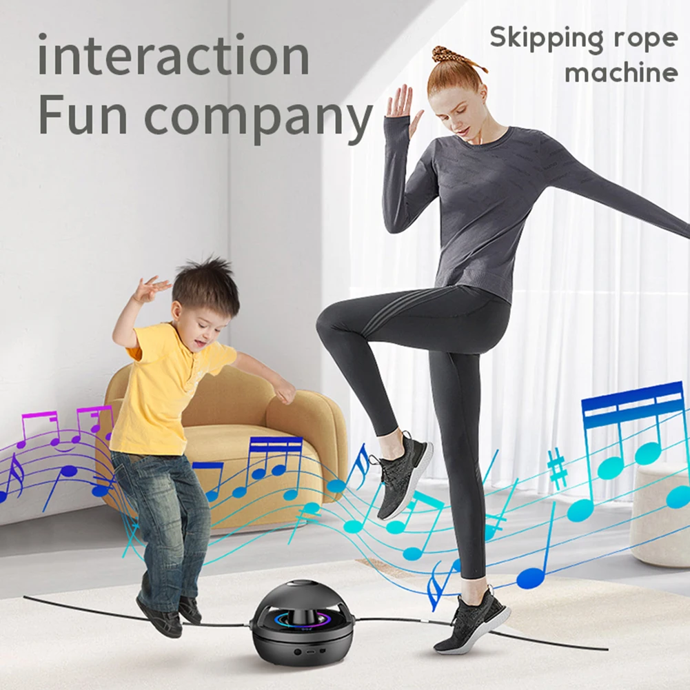 Jump Rope Cordless Electronic Skipping Ropes Machine Fitness Smart Screen Counting Speed