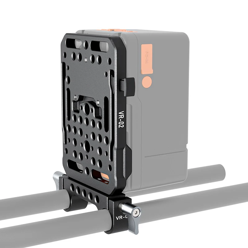 ZGCINE VR-01 02 05 V MOUNT Battery Plate V Lock battery plate adapter W/ 15MM Rod Clamp standard with Automatic Lock Protection