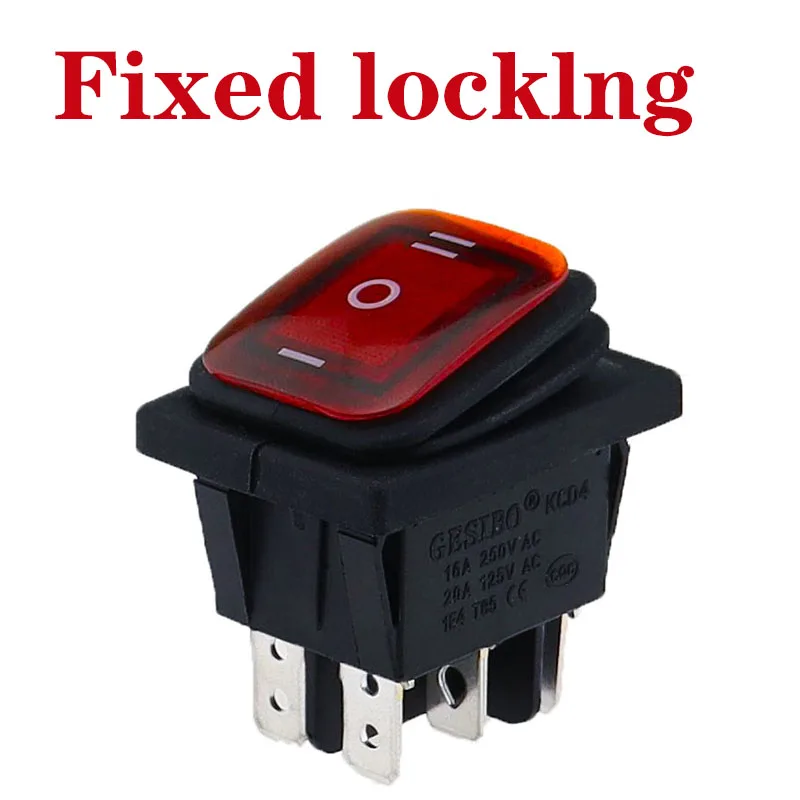 6つのフラットピン、リセットスイッチ、両面、スプリングリターン