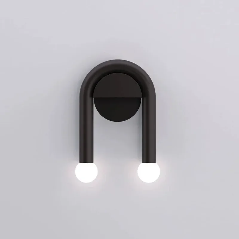 

Modern U-shaped Creative Wall Lamp Indoor Simple Industrial Style Stair Light LED Atmosphere Light Wall Lamp For Parlor Bedroom