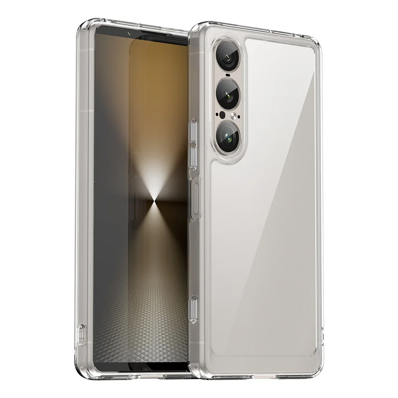 Transparent Colorful TPU Protective Phone Case Cover