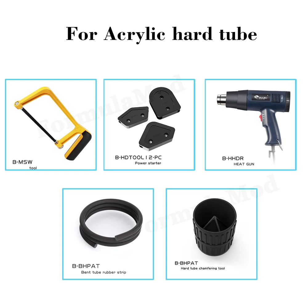 

Bykski OD12/14/16 мм акриловая/ПММА/ПЭТГ жесткая трубчатая гибочная форма набор инструментов для фаски системы водяного охлаждения