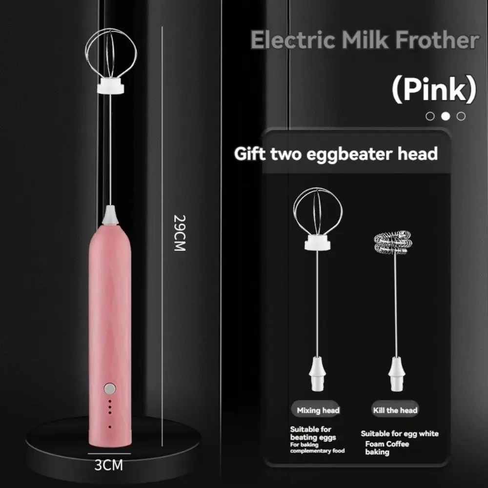 Milk Frother 1PCS Electric Double Head Wireless Mixer