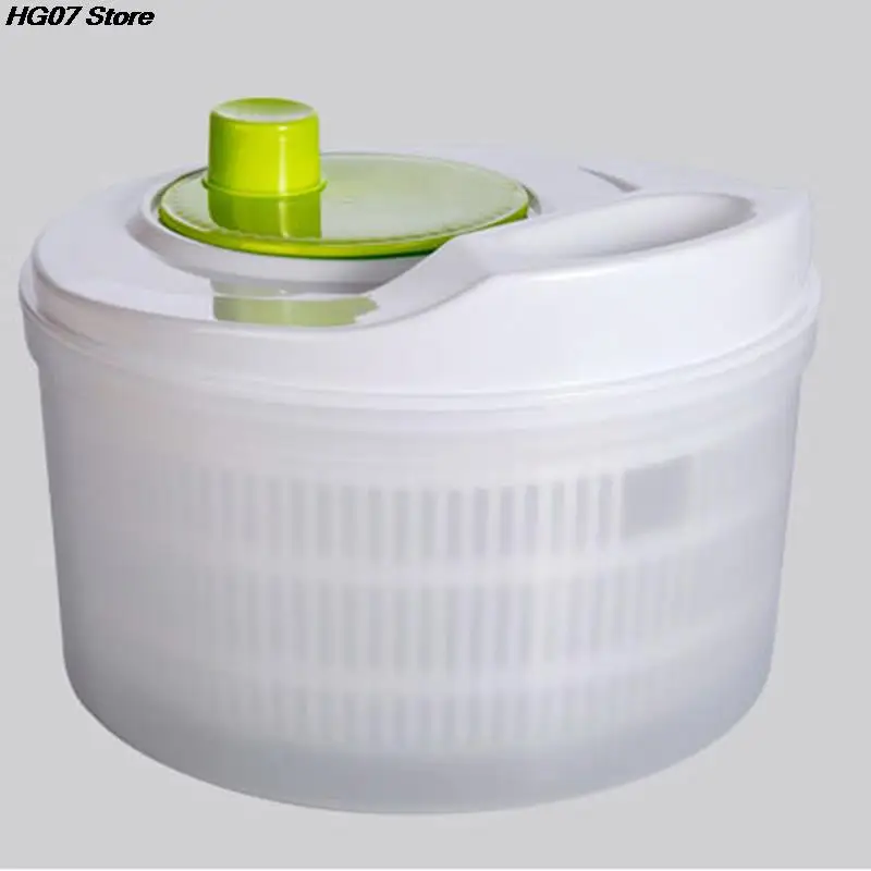 Large Capacity Rotary Vegetables Dryer Salad Spinner Lettuce Leaf Vegetable Dehydrator Fruit Vegetable Washing Drainer Basket