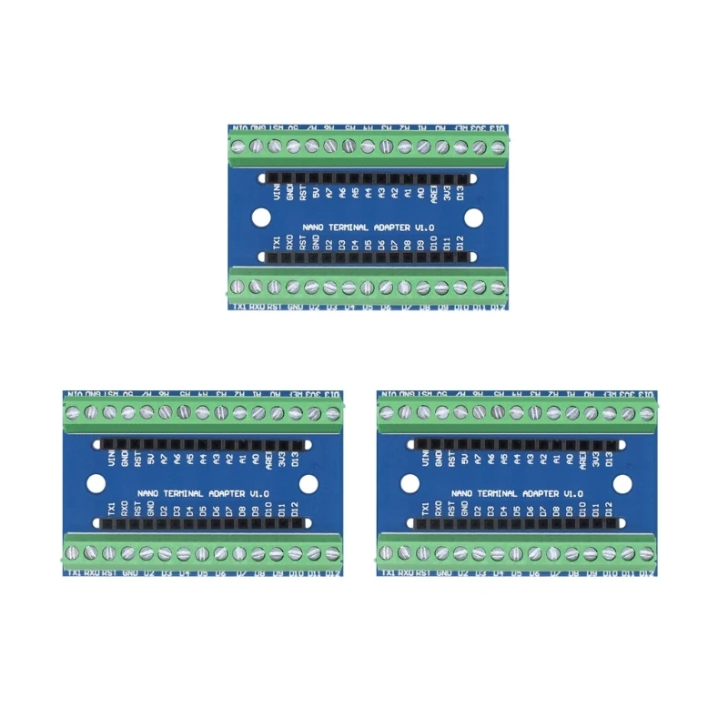 

3pcs Nano V1.0 3.0 Controller Terminal Adapter Expansion Board IO Shield Simple Extension Plate for ManoATMEGA328P