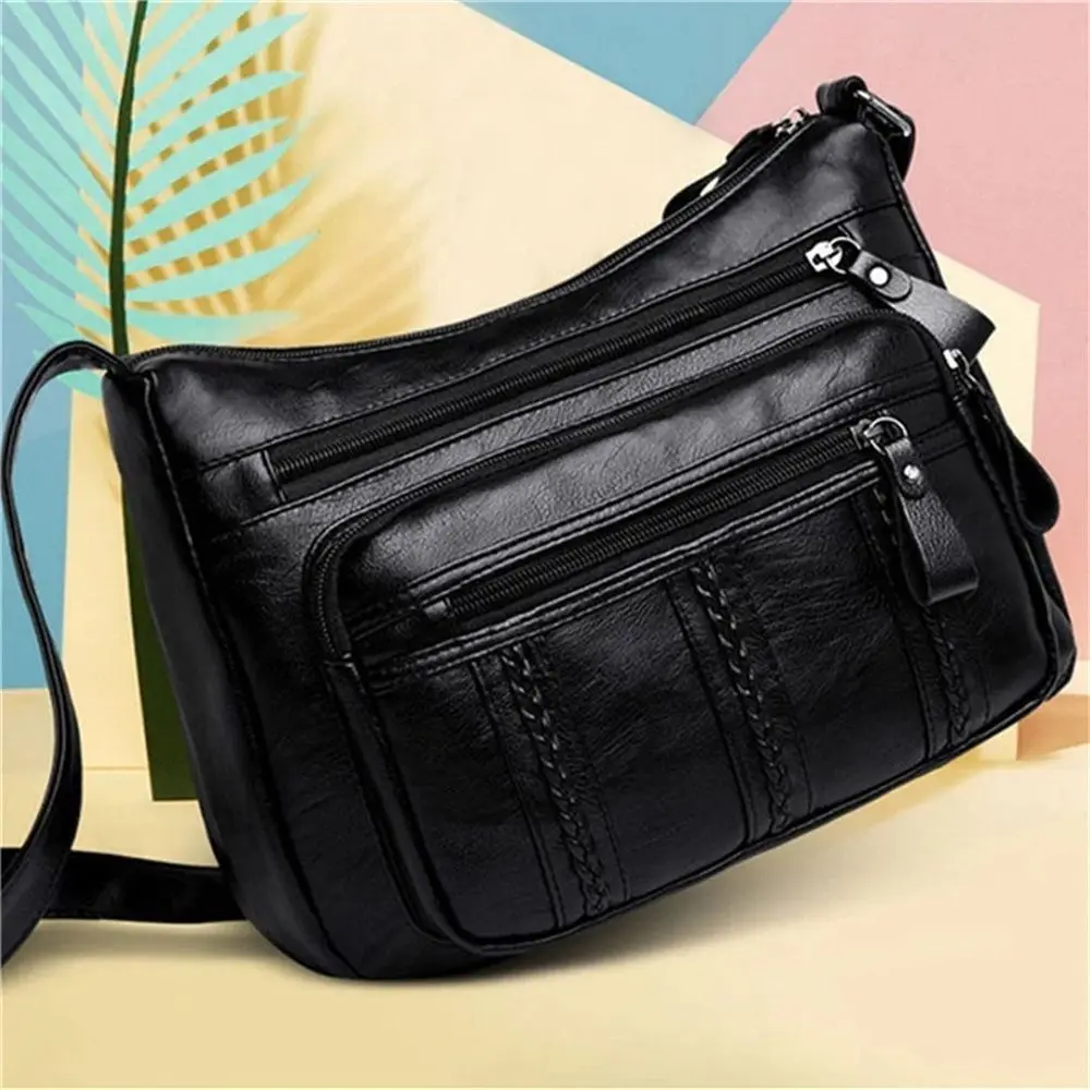 Frauen tasche Tasche mittleren Alters Mutter tasche Mode mehr schicht ige große Kapazität Single Shoulder Messenger Bag Einkaufstasche – Detail 6