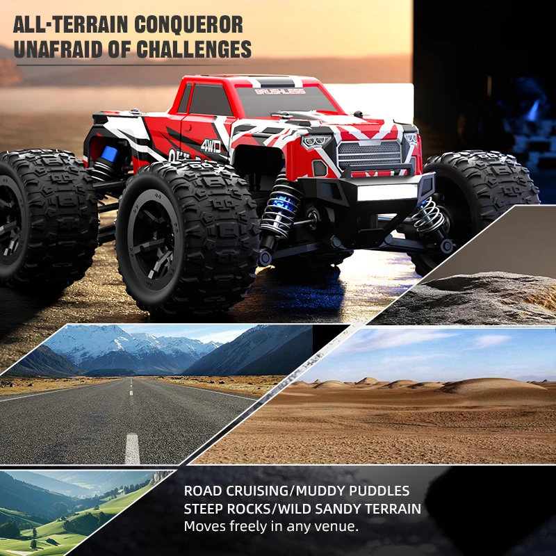 JJRC C8810 C8811 50KM/H or 35KM/H High Speed RC Cars Toys for Adults and Kids Remote Control Car 2.4G 4WD Off Road Monster Truck 4