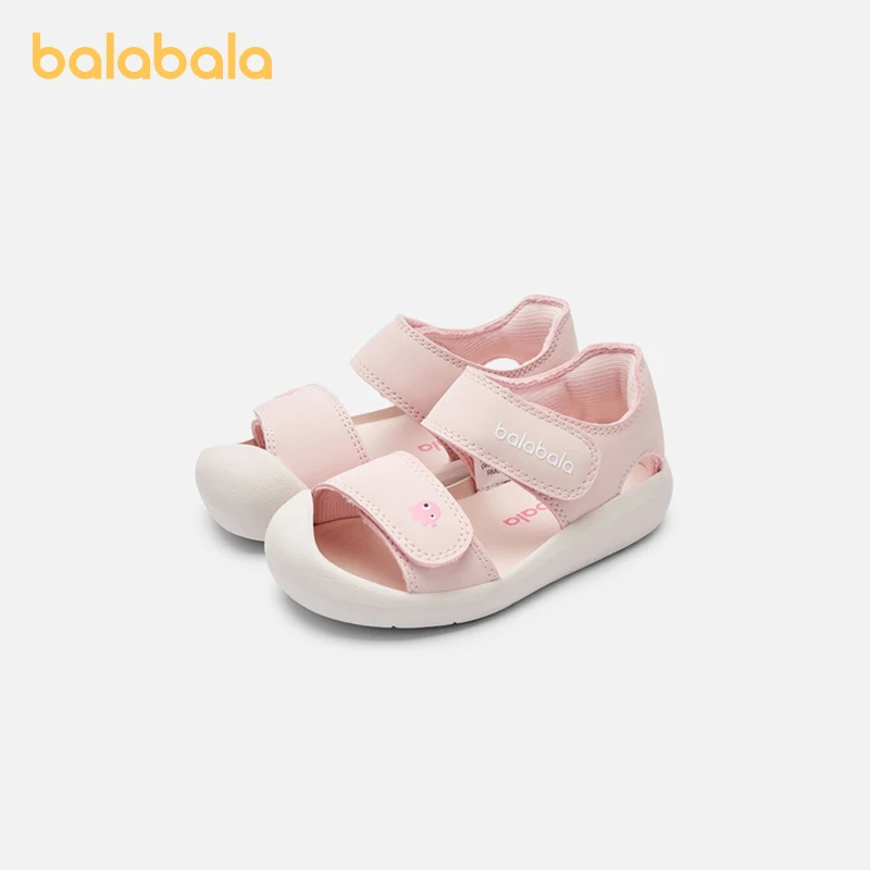 Balabala Children's Shoes Children's Sports Sandals Boys' Soft-soled 2025 Summer Girls' Toe-covered Anti-slip Sweet Shoes 5