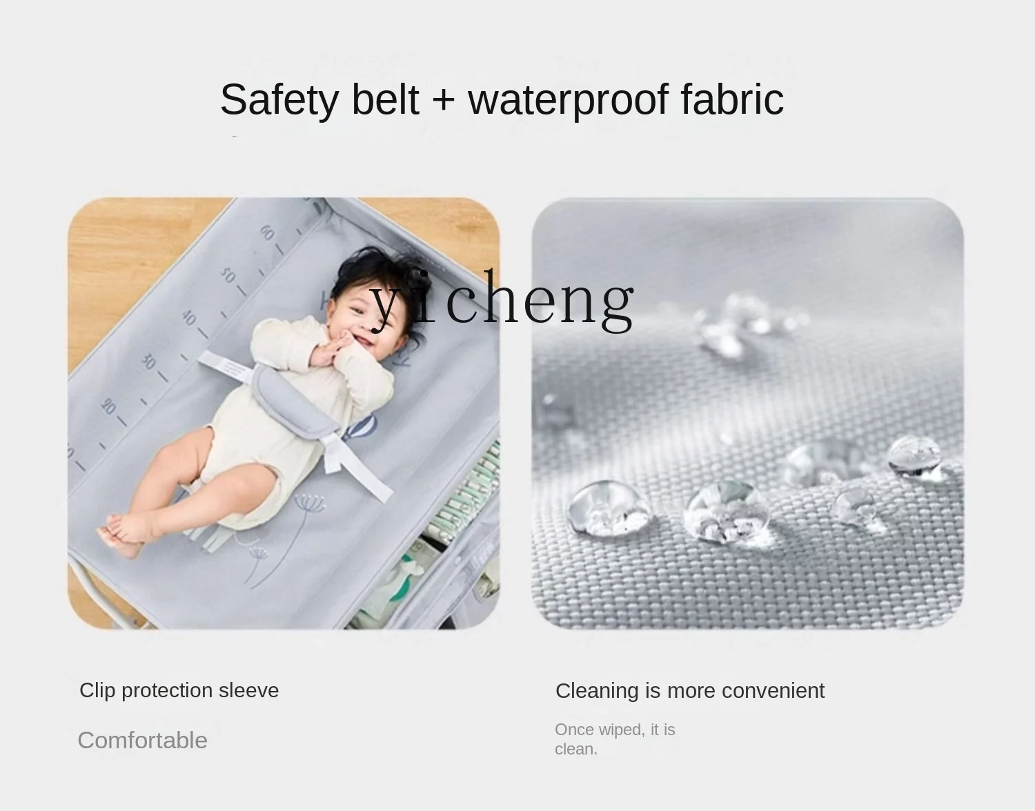 Tqh Diaper-Changing Table Baby Care Desk Bath Integrated Baby Diaper Changing Nursing Table Foldable Removable Care