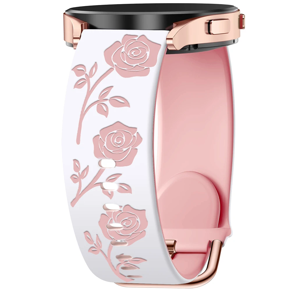 Premium 20mm Silicone Smartwatch Wristband Bracelet