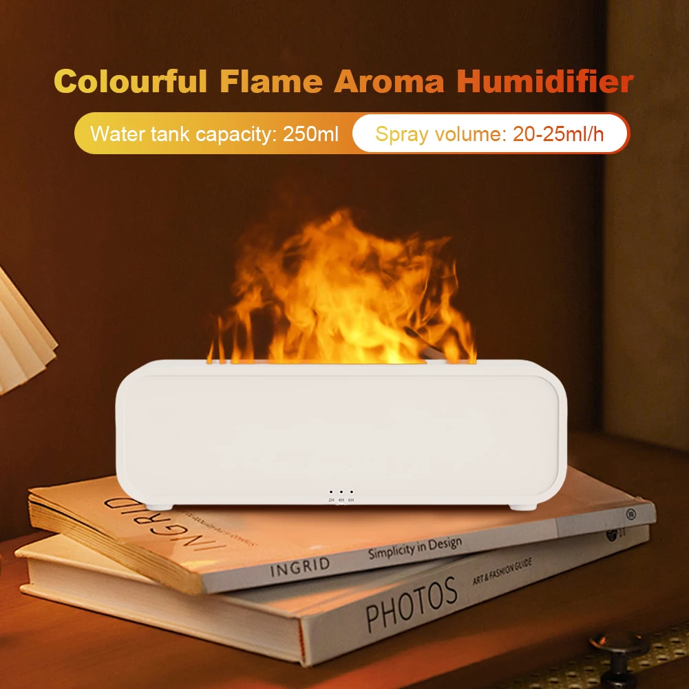 Colorful Flame Essential Oil Diffuser with Remote Control Air Humidifier Aroma Diffuser for Bedroom Home Office Yoga Meditation